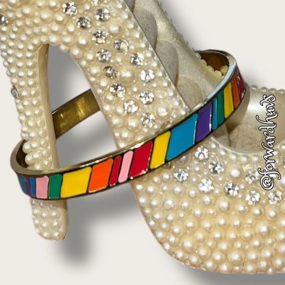 Bundle Sale 3 for $15 | Enamel Rainbow Bracelet - Picture 3 of 9